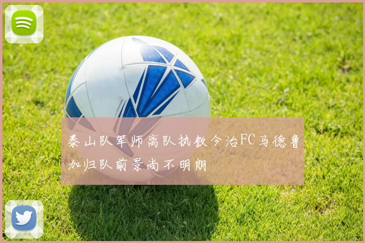 泰山队军师离队执教今治FC马德鲁加归队前景尚不明朗