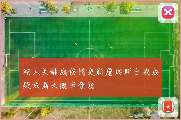湖人关键战伤情更新詹姆斯出战成疑浓眉大概率登场