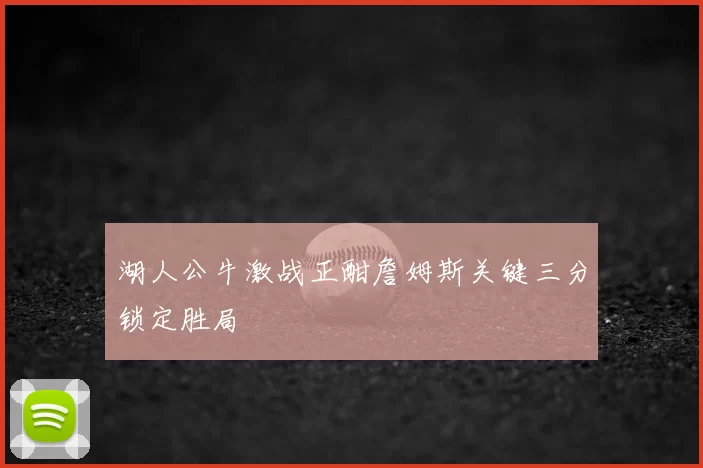 湖人公牛激战正酣詹姆斯关键三分锁定胜局